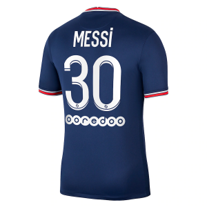 Paris Saint Germain PSG Lionel Messi 30 Jordan Brand Hjemmedrakt 2021 2022 – Kortermet