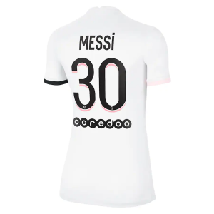 Billige Fotballdrakter Paris Saint Germain PSG Lionel Messi 30 Dame Bortedrakt 2021/22 – Kortermet