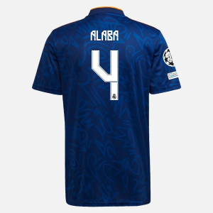 Billige Fotballdrakter Real Madrid David Alaba 4 Bortedrakt  2021/22 – Kortermet