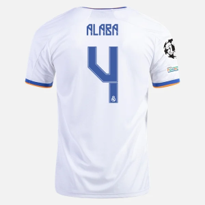 Billige Fotballdrakter Real Madrid David Alaba 4 Hjemmedrakt  2021/22 – Kortermet
