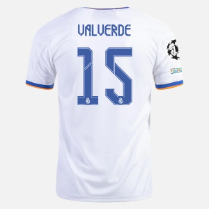 Billige Fotballdrakter Real Madrid Federico Valverde 15 Hjemmedrakt  2021/22 – Kortermet