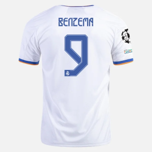 Billige Fotballdrakter Real Madrid Karim Benzema 9 Hjemmedrakt  2021/22 – Kortermet