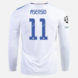 Billige Fotballdrakter Real Madrid Marco Asensio 11 Hjemmedrakt 2021/22 – Langermet
