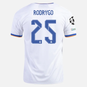 Billige Fotballdrakter Real Madrid Rodrygo 25 Hjemmedrakt  2021/22 – Kortermet