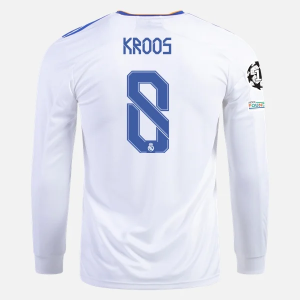Billige Fotballdrakter Real Madrid Toni Kroos 8 Hjemmedrakt 2021/22 – Langermet