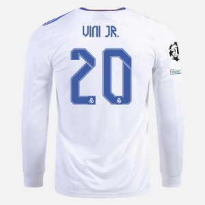 Billige Fotballdrakter Real Madrid Vinicius Jr. 20 Hjemmedrakt 2021/22 – Langermet