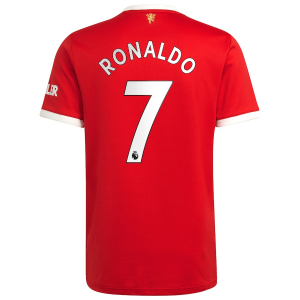 Billige Fotballdrakter Manchester United Cristiano Ronaldo 7 Hjemmedrakt  2021 2022 – Kortermet