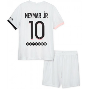 Fotballdrakter Paris Saint-Germain Neymar Jr 10 Barn Borte Draktsett 2021 2022 – Kortermet